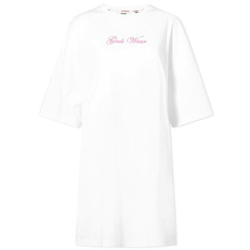 ジーシーディーエス レディース Tシャツ トップス GCDS Hello Kitty Tee Dress White