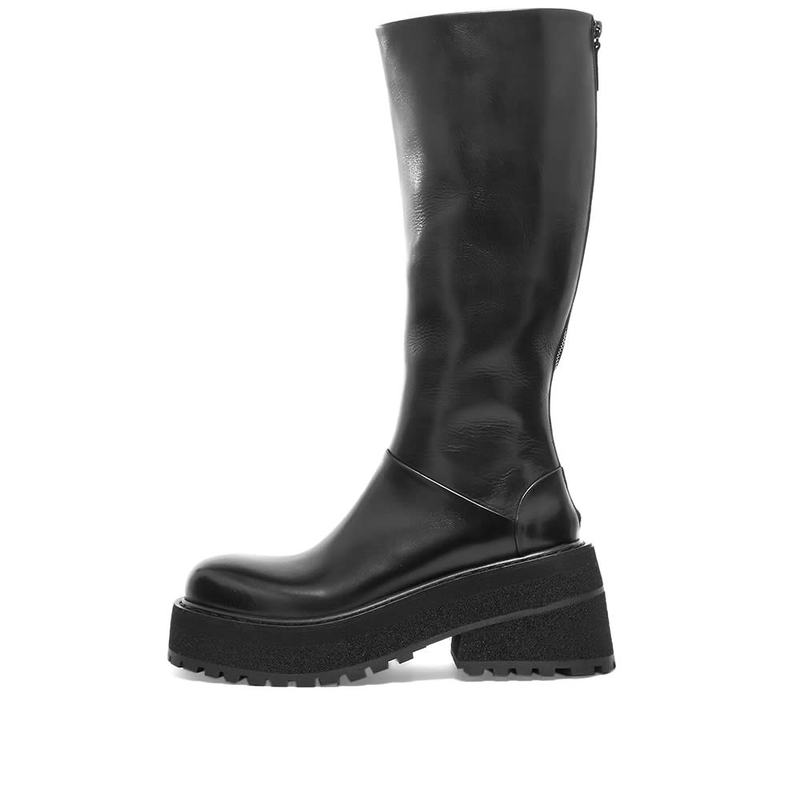 マルセル レディース ブーツ・レインブーツ シューズ Marsell Carretta High Leg Boot Black