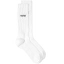【送料無料】 ノースプロジェクト メンズ 靴下 アンダーウェア Norse Projects Bjarki Logo Sock White