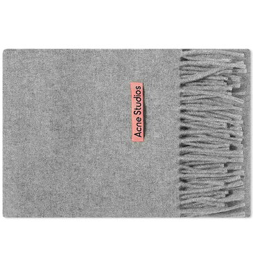 アクネ ストゥディオズ メンズ マフラー・ストール・スカーフ アクセサリー Acne Studios Canada Narrow New Scarf Light Grey Melange