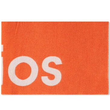アクネ ストゥディオズ メンズ マフラー・ストール・スカーフ アクセサリー Acne Studios Toronty Logo Contrast Recycled Mini Scarf Orange & Light Grey