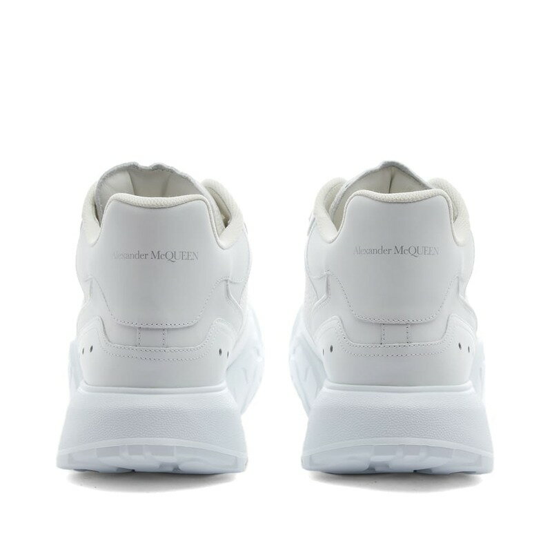 アレキサンダー・マックイーン メンズ スニーカー シューズ Alexander McQueen Court Trainer Mid White & Silver