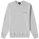 アーペーセー メンズ パーカー・スウェット アウター A.P.C. Item Logo Crew Sweat Heathered Light Grey