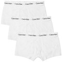 【送料無料】 カルバンクライン メンズ ボクサーパンツ アンダーウェア Calvin Klein Low Rise Trunk - 3 Pack White