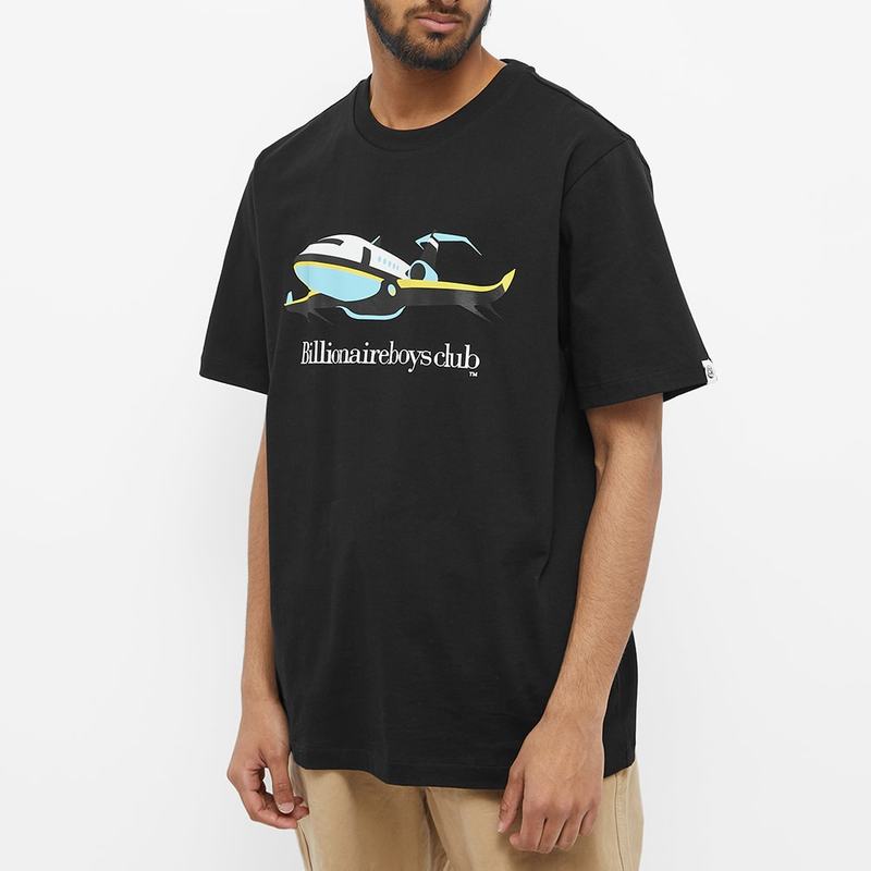 【にしてくだ】 ビリオネアボーイズクラブ メンズ Tシャツ トップス Billionaire Boys Club Jet Logo Tee Black:ReVida 店 となる
