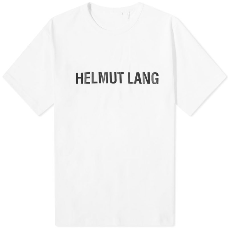  ヘルムート ラング メンズ Tシャツ トップス Helmut Lang Core Logo T-Shirt White