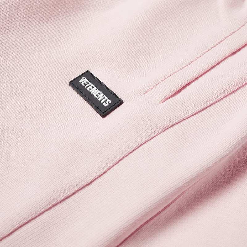 ヴェトモン メンズ カジュアルパンツ ボトムス Vetements Logo Straight Leg Sweat Pant Baby Pink