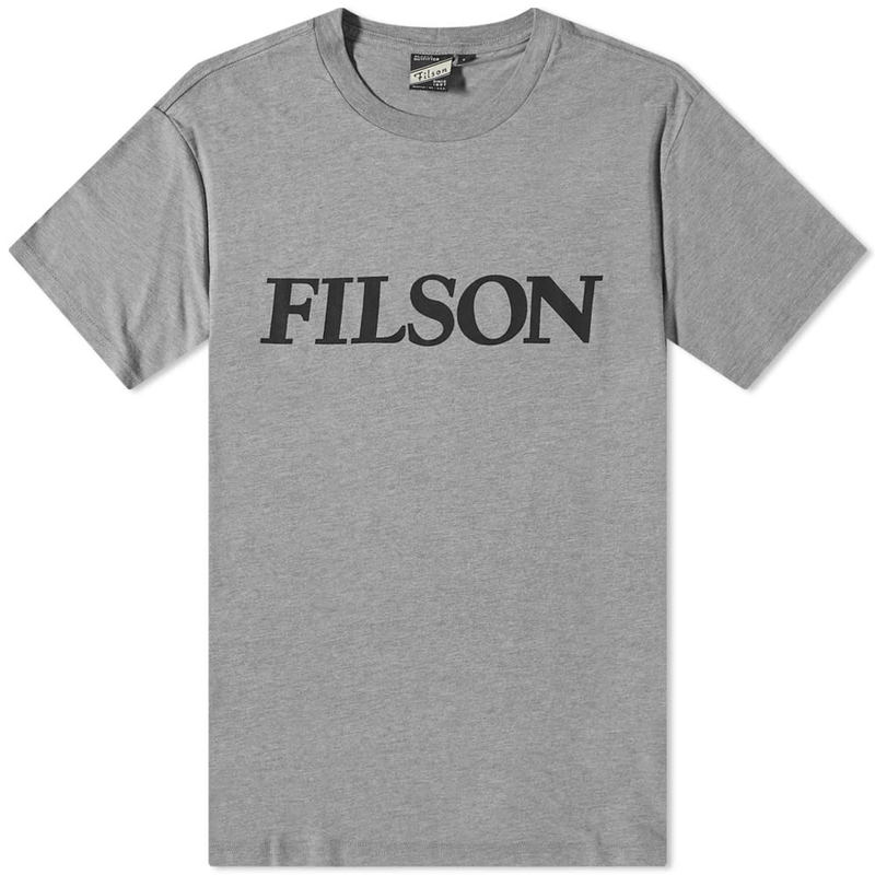  フィルソン メンズ Tシャツ トップス Filson Logo Buckshot T-Shirt Grey