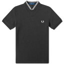 【送料無料】 フレッドペリー メンズ ポロシャツ トップス Fred Perry Bomber Collar Polo Black
