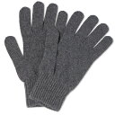 yz TXy Y  ANZT[ Sunspel Recycled Cashmere Glove Grey Melange