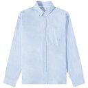 【送料無料】 ノースプロジェクト メンズ シャツ トップス Norse Projects Algot Oxford Monogram Button Down Shirt Pale Blue