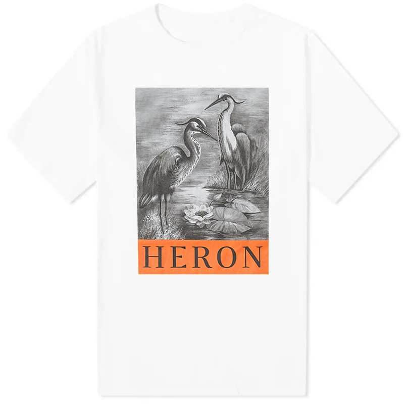 【送料無料】 ヘロンプレストン メンズ Tシャツ トップス Heron Preston Heron T-Shirt White