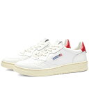 yz I[g\ Y Xj[J[ V[Y Autry 01 Low Leather Sneaker White & Red