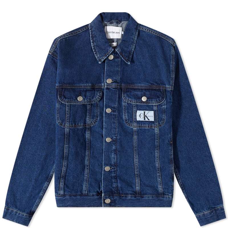 【送料無料】 カルバンクライン メンズ ジャケット・ブルゾン アウター Calvin Klein 90S Denim Jacket Medium Wash Denimのサムネイル