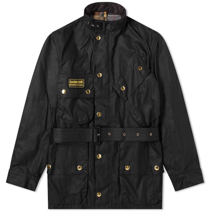 【送料無料】 バブアー メンズ ジャケット ブルゾン アウター Barbour International Original Wax Jacket Black