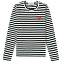 【送料無料】 コム・デ・ギャルソン レディース Tシャツ トップス Comme des Garcons Play Women's Long Sleeve Hea...