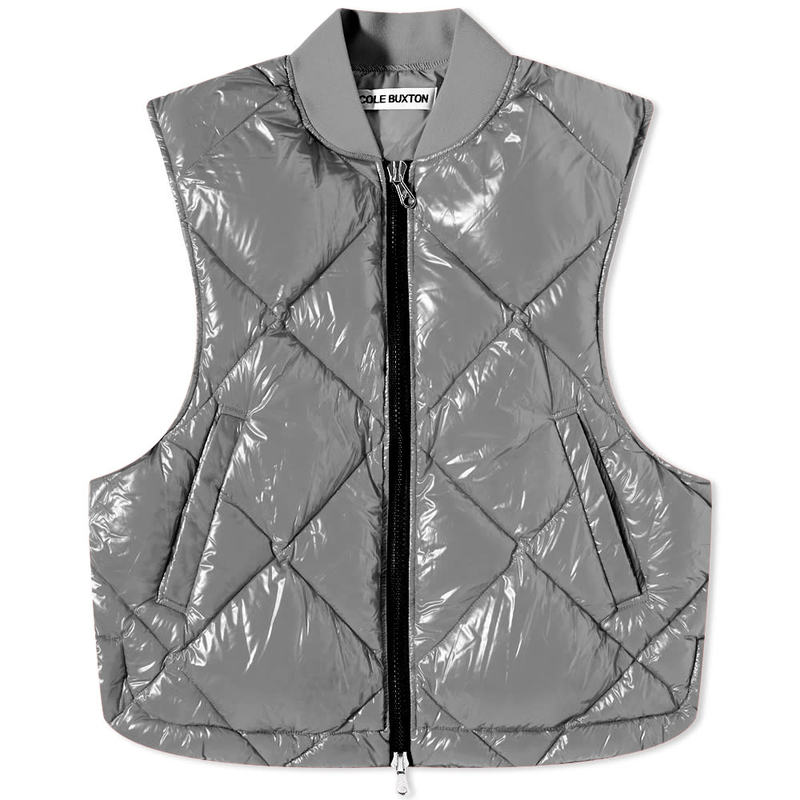 ̵  Хȥ  ٥  Cole Buxton CB Quilted Vest Grey