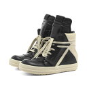 リックオウエンス メンズ スニーカー シューズ Rick Owens BabyGeo Grade School Sneakers Black & Milk