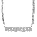 【送料無料】 ヴェトモン メンズ ネックレス・チョーカー・ペンダントトップ アクセサリー VETEMENTS Gothic Logo Necklace Silver