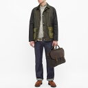 【送料無料】 バーブァー メンズ ビジネス系 バッグ Barbour Wax Leather Briefcase Olive