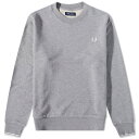 【送料無料】 フレッドペリー メンズ パーカー・スウェット アウター Fred Perry Crew Sweat Steel Marl