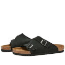 【送料無料】 ビルケンシュトック メンズ サンダル シューズ Birkenstock Zurich SFB Black Suede