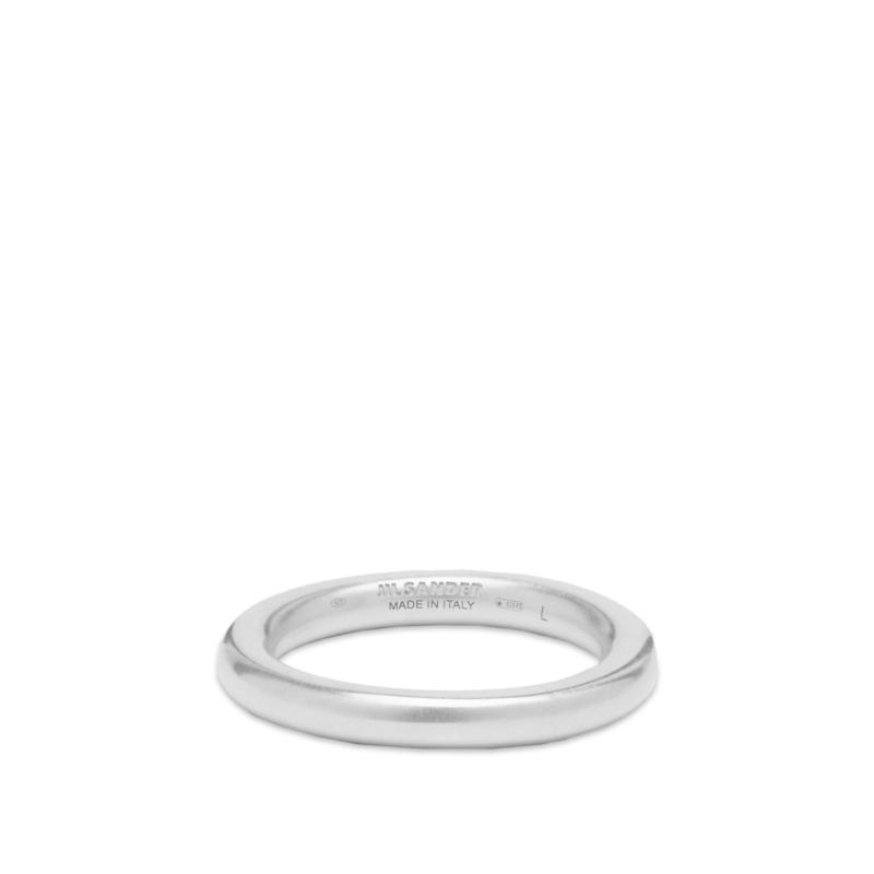 【送料無料】 ジル・サンダー メンズ リング アクセサリー Jil Sander Classic Ring 1 Silver