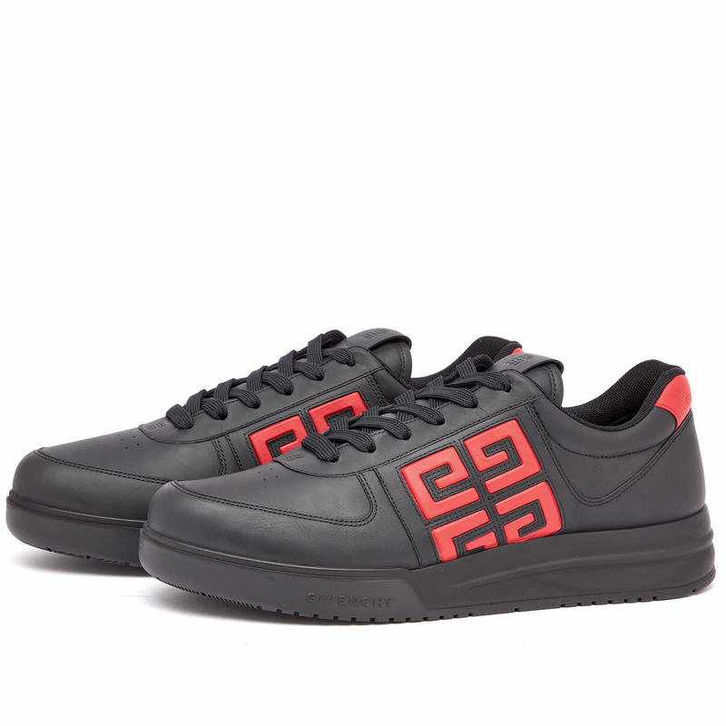 【送料無料】 ジバンシー メンズ スニーカー シューズ Givenchy G4 Low Top Sneaker Black & Red