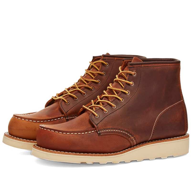 レッドウイング 【送料無料】 レッドウィング レディース ブーツ・レインブーツ シューズ Red Wing Women's Heritage 6" Moc Toe Boot Copper Rough & Tough