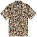 ディッキーズ 【送料無料】 ディッキーズ メンズ シャツ トップス Dickies Roseburg Vacation Shirt Orange Floral