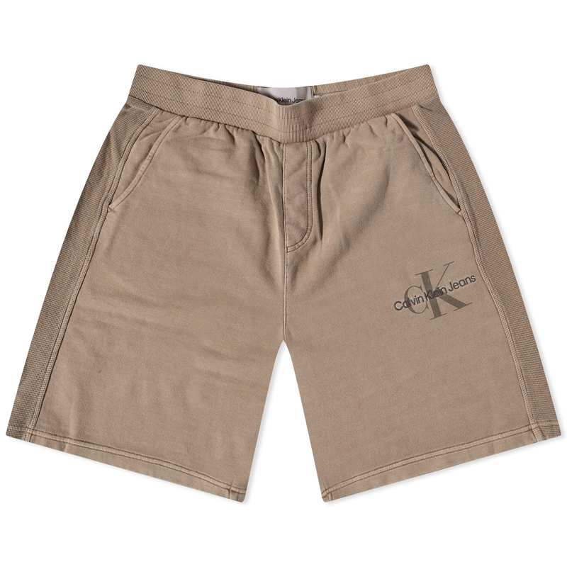 【送料無料】 カルバンクライン メンズ ハーフパンツ・ショーツ ボトムス Calvin Klein Monologo Mineral Dye Short Shitakeのサムネイル