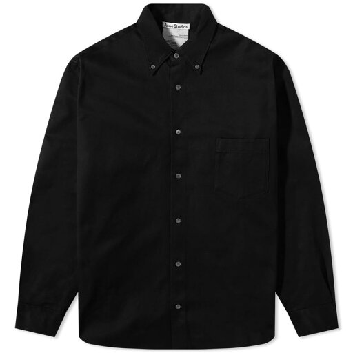 【送料無料】 アクネ ストゥディオズ メンズ シャツ トップス Acne Studios Odrox Cotton Twill Overshirt Black 【送料無料】 アクネ ストゥディオズ メンズ シャツ トップス Acne Studios Odrox Cotton Twill Overshirt Black