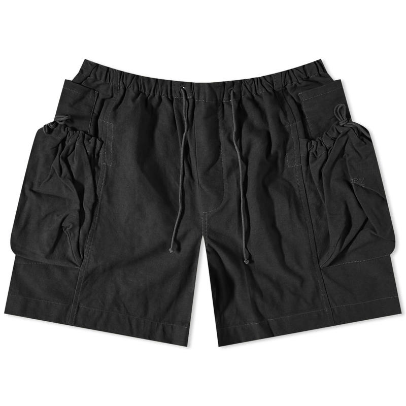 【送料無料】 ストーリーエムエフジー メンズ ハーフパンツ・ショーツ ボトムス Story mfg. Salt Cargo Shorts Black Slub