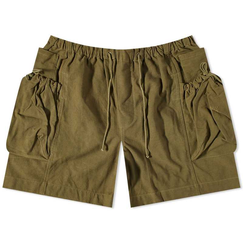 【送料無料】 ストーリーエムエフジー メンズ ハーフパンツ・ショーツ ボトムス Story mfg. Salt Cargo Shorts Olive Slub