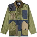 【送料無料】 ファンダメンタル メンズ ジャケット・ブルゾン アウター FDMTL Patchwork Coverall Jacket Khaki