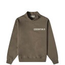 【送料無料】 フィアオブゴッド メンズ パーカー・スウェット アウター Fear of God ESSENTIALS Kids Logo Mock Neck Wood