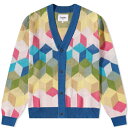 【送料無料】 コリドー メンズ ニット・セーター カーディガン アウター Corridor Cube Cardigan Blue & Multi