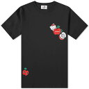 【送料無料】 ソウルランド メンズ Tシャツ トップス Soulland x Hello Kitty Apple Tee Black