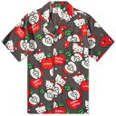 【送料無料】 ソウルランド メンズ シャツ トップス Soulland x Hello Kitty Orson Apple Vacation Shirt Black Aop