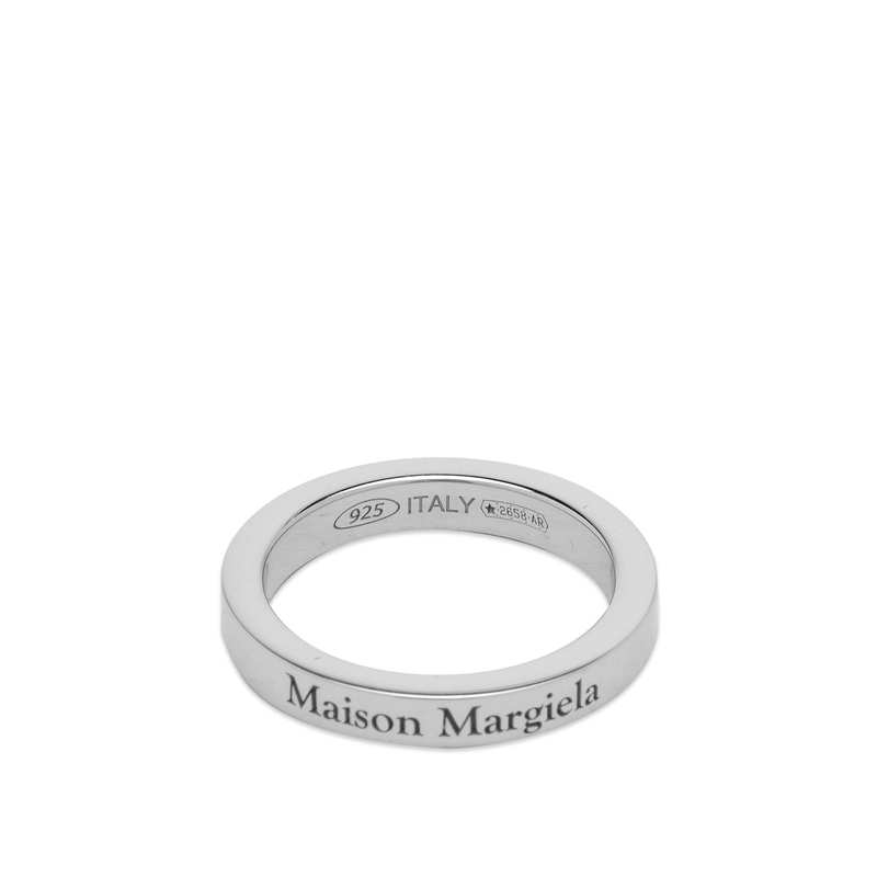 【送料無料】 マルタンマルジェラ レディース リング アクセサリー Maison Margiela Thin Logo Ring Palladio Burattato