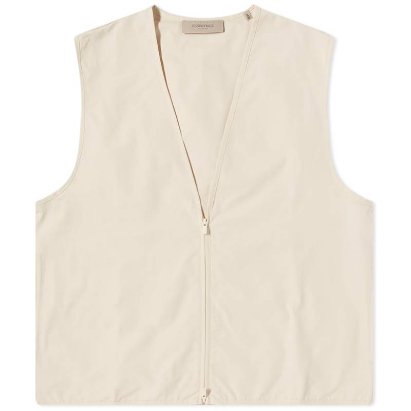 ̵ ե֥å  ٥  Fear of God ESSENTIALS Woven Twill Vest Egg Shell