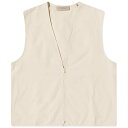 【送料無料】 フィアオブゴッド メンズ ベスト アウター Fear of God ESSENTIALS Woven Twill Vest Egg Shell