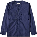 【送料無料】 ユニバーサルワークス メンズ シャツ トップス Universal Works Parachute Shirt Navy