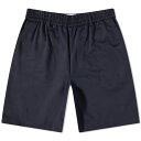 【送料無料】 アミュール メンズ ハーフパンツ・ショーツ ボトムス AMI Long Elasticated Waist Short Nautic Blue