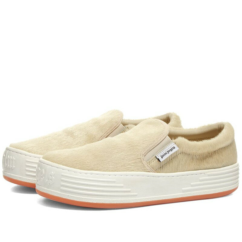 パーム・エンジェルス レディース スニーカー シューズ Palm Angels Snow Slip On Sneakers Beige & White