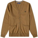 【送料無料】 フレッドペリー メンズ ニット・セーター カーディガン アウター Fred Perry Merino Cardigan Shaded Stone