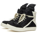 【送料無料】 リックオウエンス メンズ スニーカー シューズ Rick Owens Pony Geobasket Sneakers Black & Milk