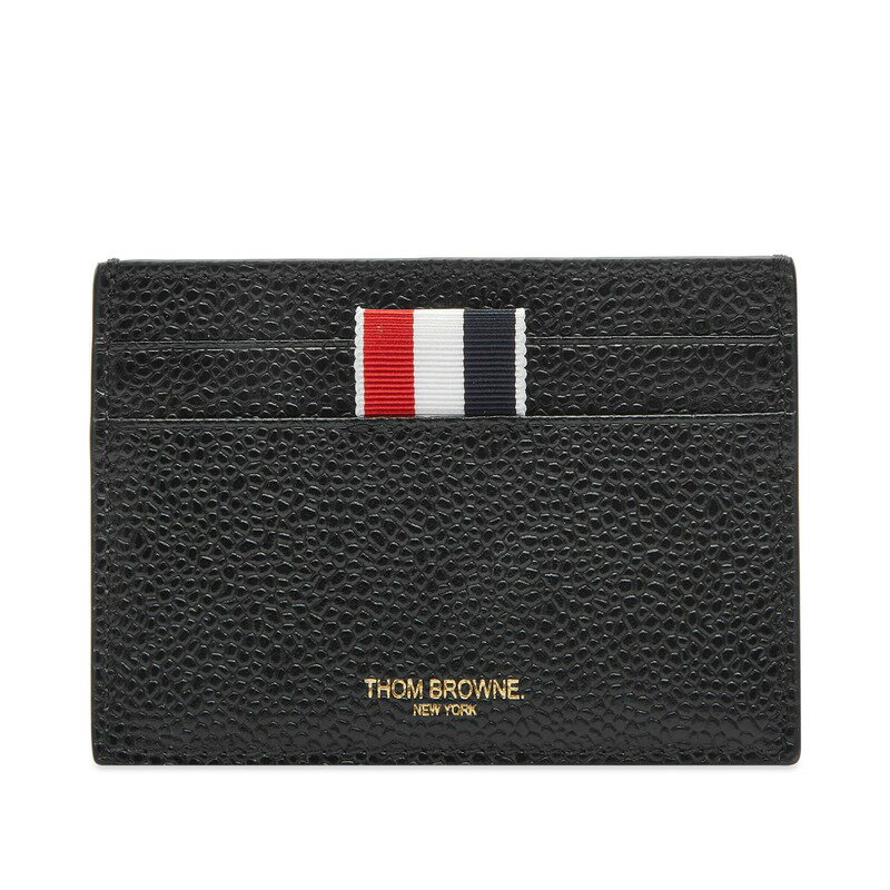 【送料無料】 トムブラウン メンズ 財布 カードケース アクセサリー Thom Browne Single Card Holder Black Pebble Grain