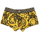 【送料無料】 ヴェルサーチ メンズ ボクサーパンツ アンダーウェア Versace Baroque Boxer Short Black