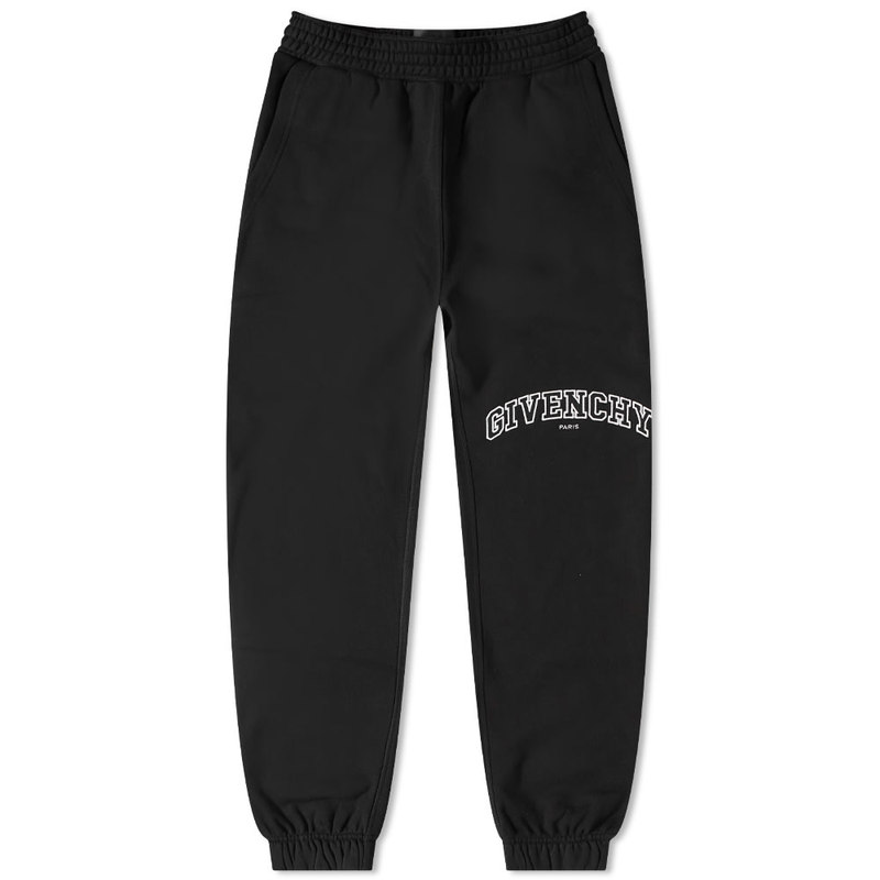 【送料無料】 ジバンシー メンズ カジュアルパンツ スウェットパンツ ボトムス Givenchy Slim Fit College Logo Sweat Pant Black